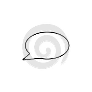 message icon. Element of web icon for mobile concept and web app