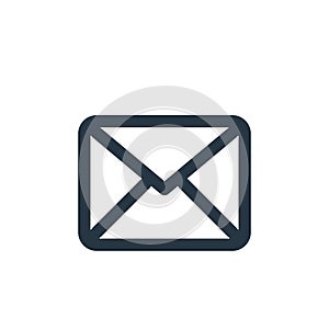 message icon vector from user interface concept. Thin line illustration of message editable stroke. message linear sign for use on