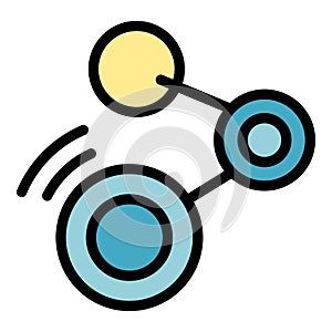 Message network icon vector flat