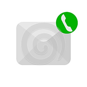 Message phone handset icon