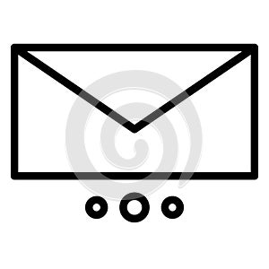 Message sending, mail,   Isolated Vector icon which can easily modify or edit