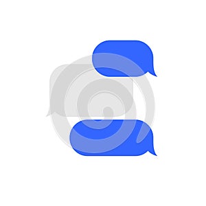 Message Service Flat Bubbles Icon Set