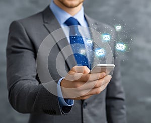 Message signal transmission device, digital symbol structure, cellular format composition, mobile protocol usage, short