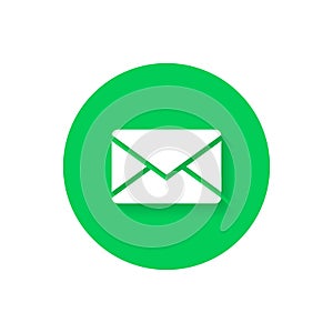 Message, SMS button icon vector for web or mobile app