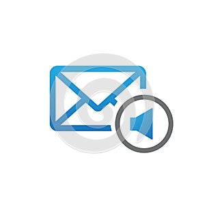 Message sound vector icon