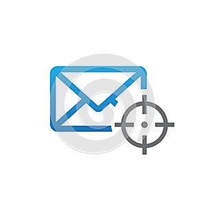 Message target vector icon