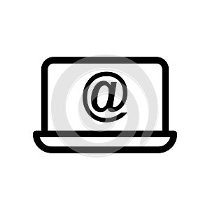 Message thin line vector icon