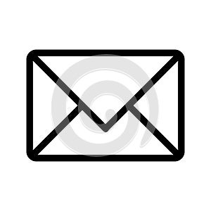Message thin line vector icon