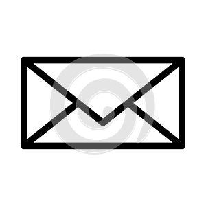 Message thin line vector icon