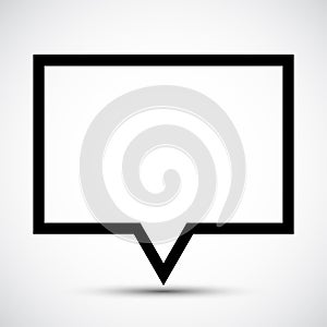 message,thought icon Symbol Sign Isolate on White Background,Vector Illustration