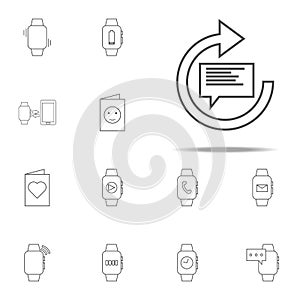 message update icon. web icons universal set for web and mobile