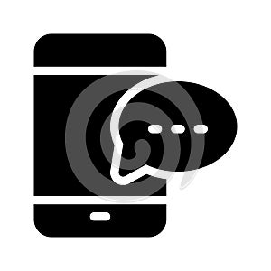 Message thin line vector icon