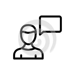 Message vector thin line  icon