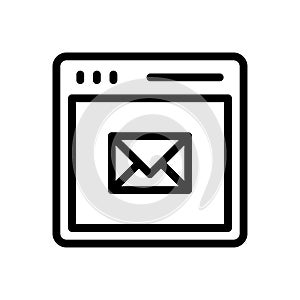 Message vector thin line  icon