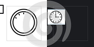 Messageline in Thin line black color. flat simple vector symbols illustration