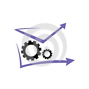 messages email icon logo design vector in flat style