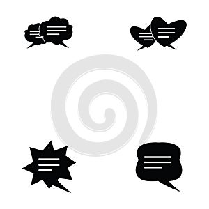 Messages icon set