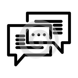 Messages Isolated  fill vector icon which can easily modify or edit