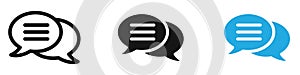 Messaging icon vector