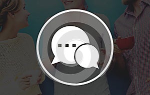 Messaging Talking Icon Communication Conversation Concept