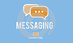 Messaging Texting Connection Networking Connection Concept