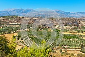 Messara plain. Crete, Greece