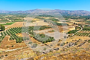 Messara plain. Crete, Greece