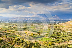 Messara Plain in Crete