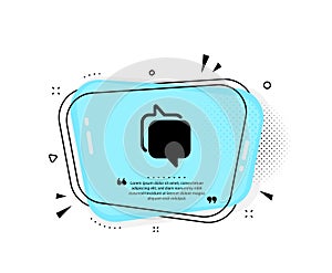 Messenger icon. Speech bubble sign. Chat message. Vector