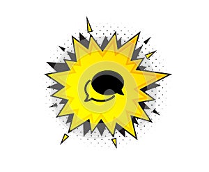 Messenger icon. Speech bubble sign. Chat message. Vector