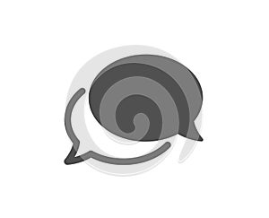Messenger icon. Speech bubble sign. Chat message. Vector