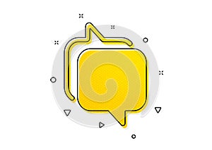 Messenger icon. Speech bubble sign. Chat message. Vector