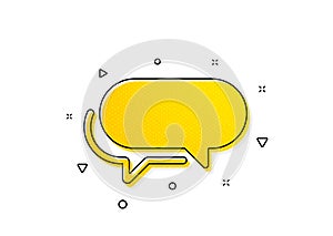 Messenger icon. Speech bubble sign. Chat message. Vector