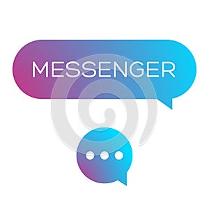 Messenger icon vector