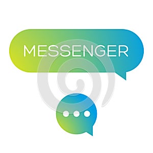 Messenger icon vector