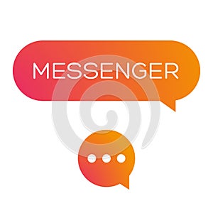Messenger icon vector