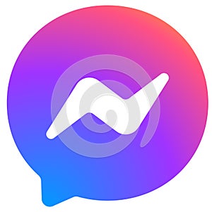 Messenger logo, vector format isolated on white background