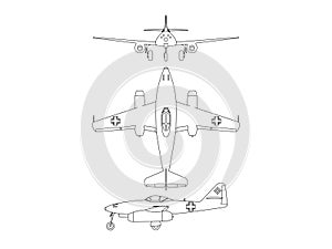 Messerschmitt ME 256 Illustration