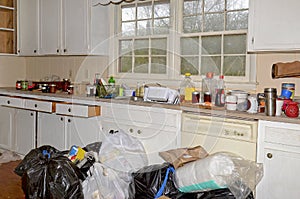 Messy Dirty Kitchen