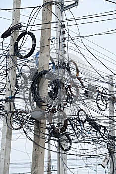 Messy electrical cables