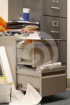 Messy Filing Cabinet