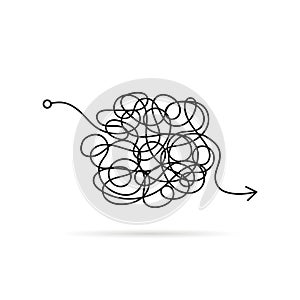 Messy line like finding a solution