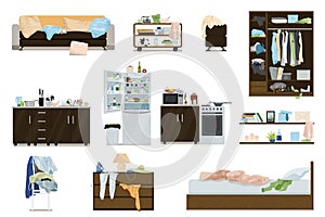 Messy Room Compositions Set photo
