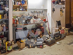 Messy workshop table