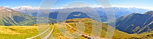 Mestia trek panorama, Svaneti Georgia