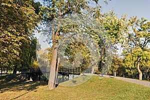 Městský nebo městský park ve starém městě Košice, Slovensko.