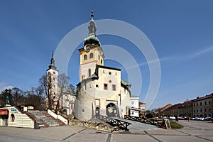Mestsky hrad & Kostol Nanebovzatia Panny Marie, Banska Bystrica, Slovakia