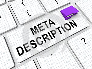 Meta Description Website Seo Source 3d Rendering