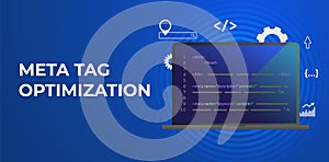 Meta Tag Optimization, HTTP website header SEO search engine optimization elements - title tags and meta description photo