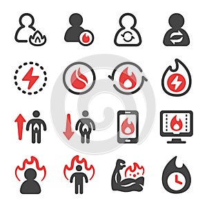 Metabolism icon set